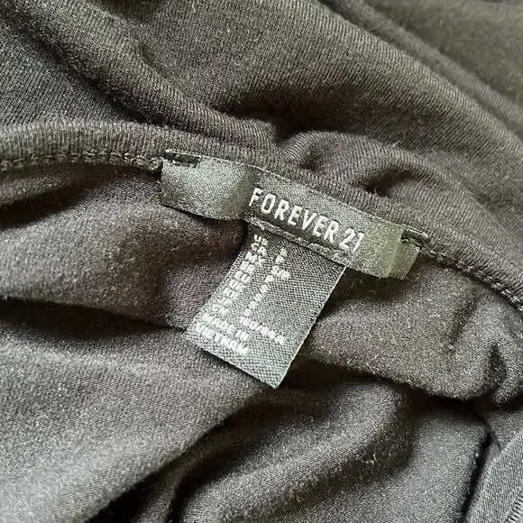 Forever 21 Black Self-Tie Halter Deep Cut Chest Bodysuit - Picture 12 of 12